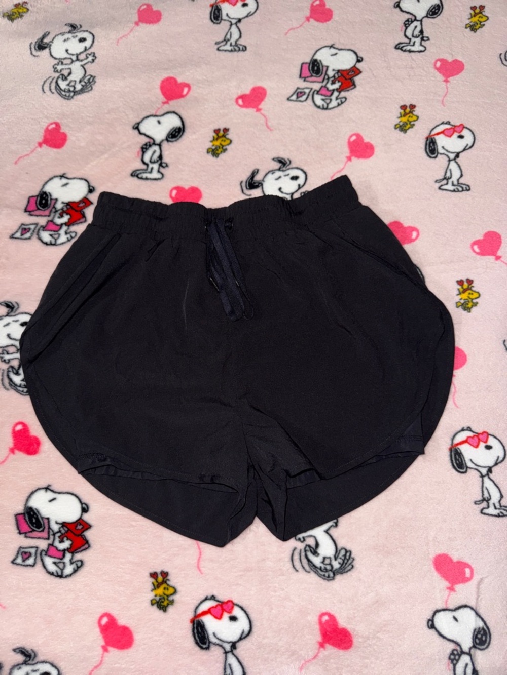 BuffBunny Black Elastic Waist Active Shorts